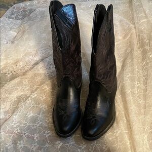 Rampage Black Heeled Boots